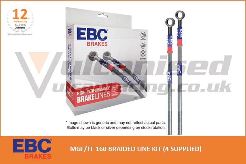 EBC-Brakes Race Brake Line Set to fit Front : EBC Brakes - Stainless Steel Braided Brake Lines⁄Hoses